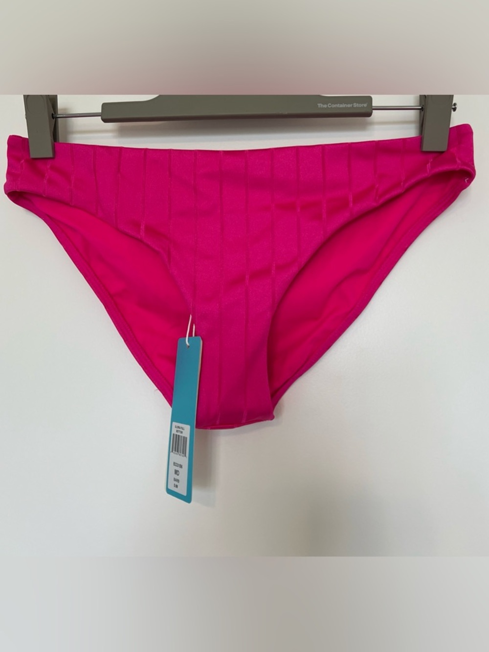 Beach Bunny GLORIA neon pink Women's Ribbed Swim Bikini Bottom M NWT